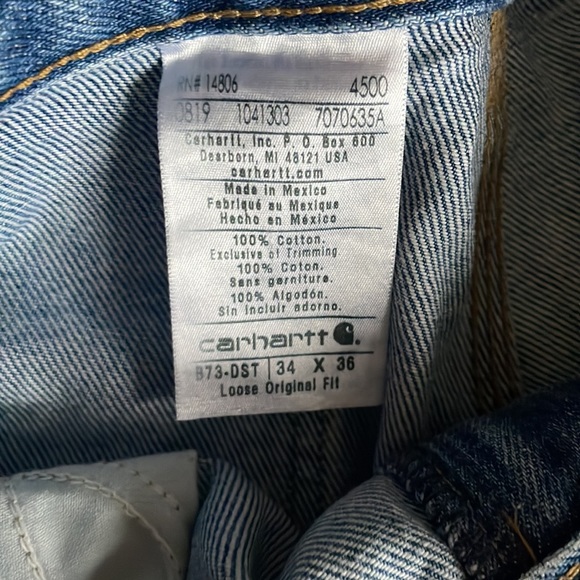 Carhartt Double Knee Denim 34x32 - Picture 2 of 4